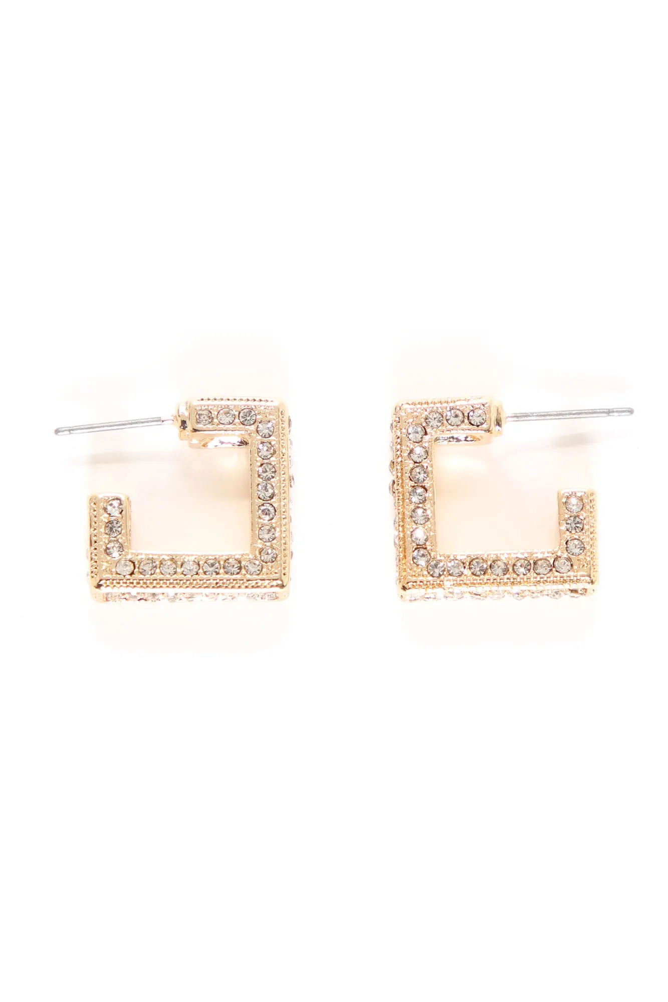 All Over Shine Hoop Earring - Gold