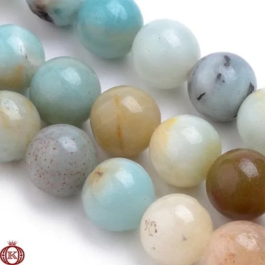 Amazonite Beads Smooth Round
