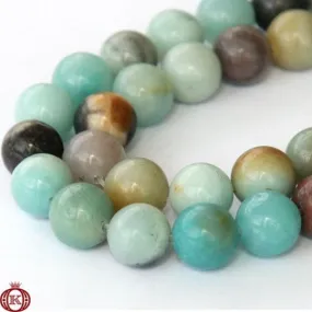 Amazonite Beads Smooth Round