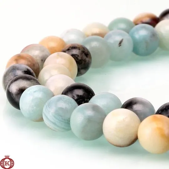 Amazonite Beads Smooth Round