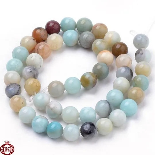 Amazonite Beads Smooth Round