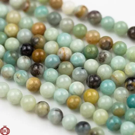 Amazonite Beads Smooth Round