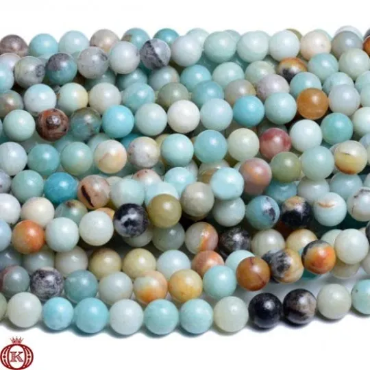 Amazonite Beads Smooth Round