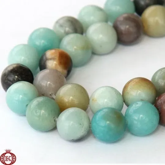Amazonite Beads Smooth Round