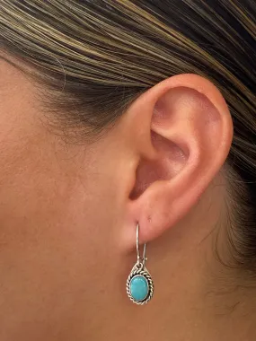Amazonite Oval Antique Hooks