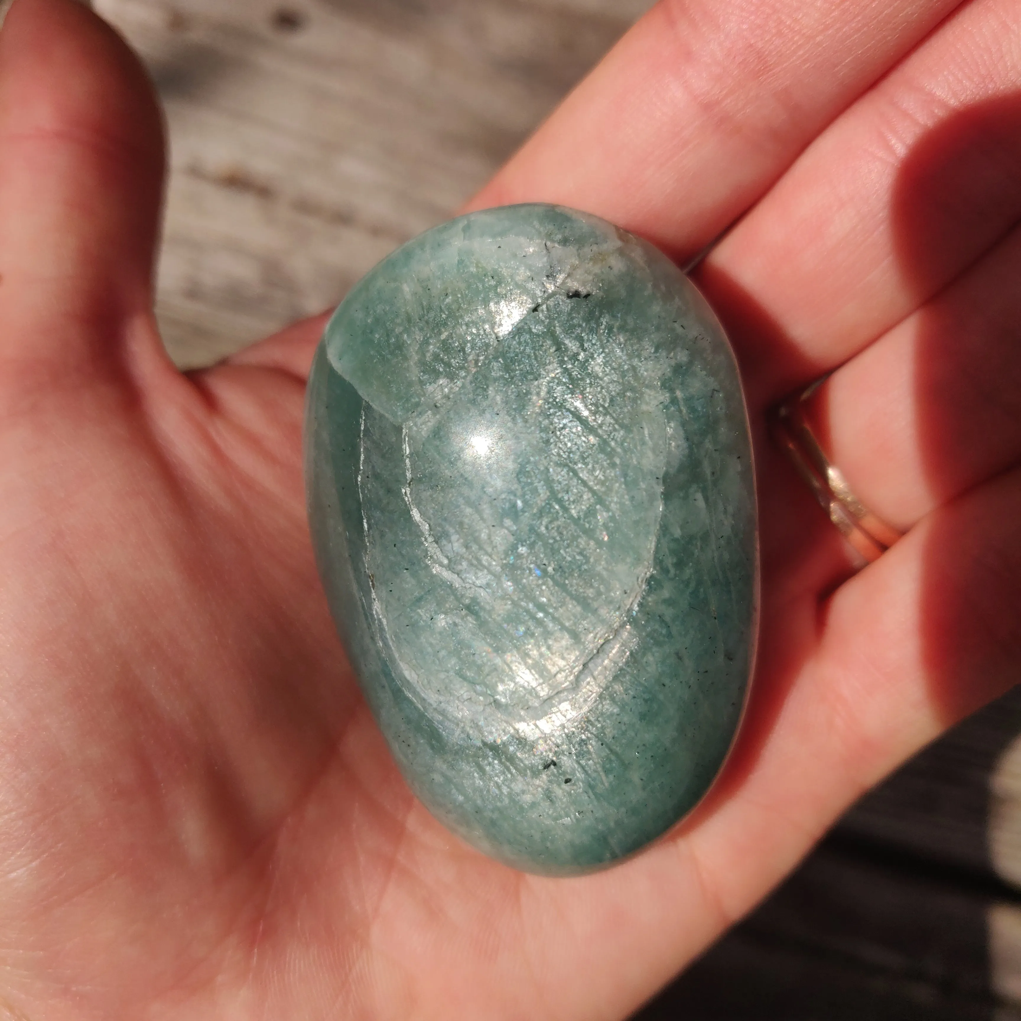 Amazonite Palm Stone (#13)
