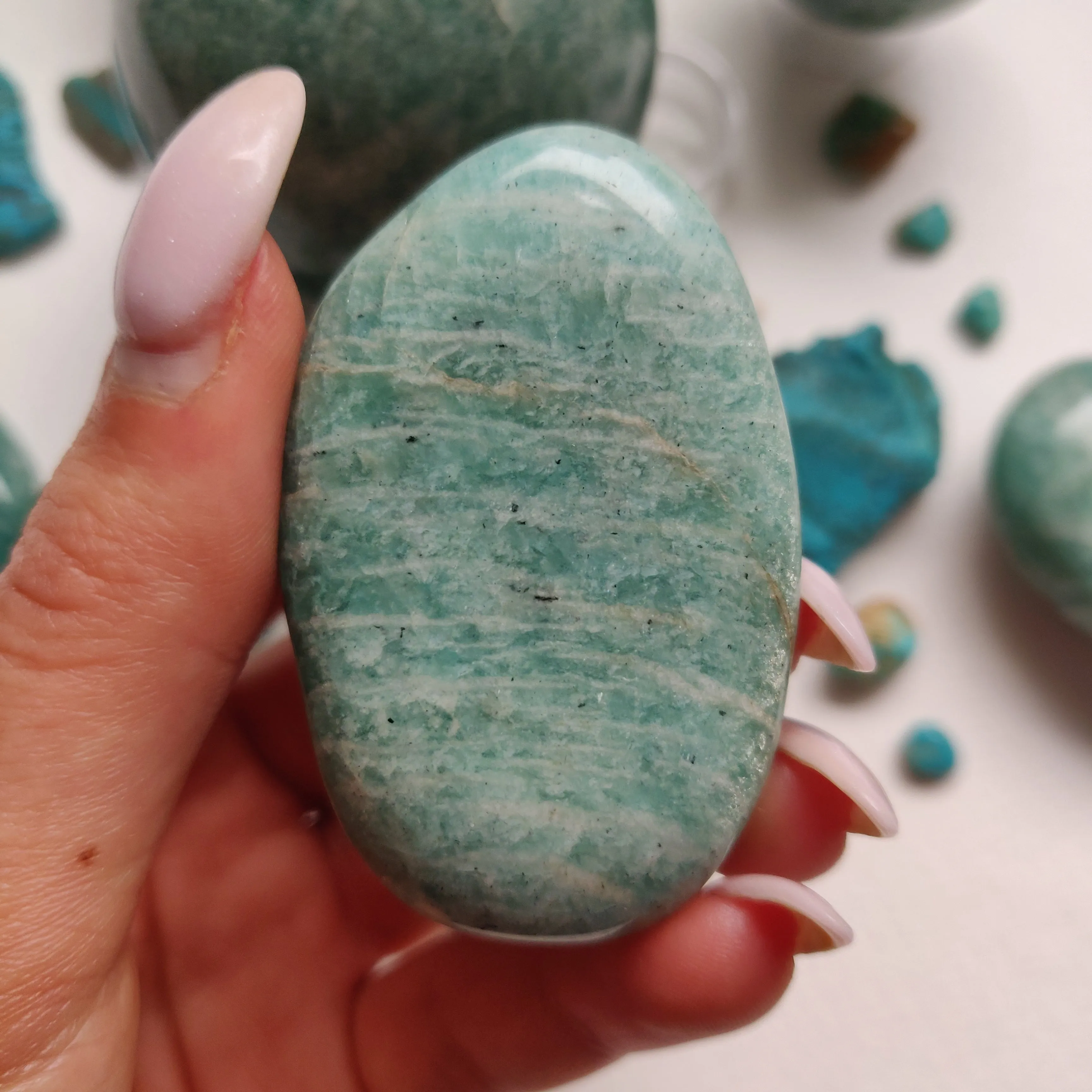 Amazonite Palm Stone (#32)