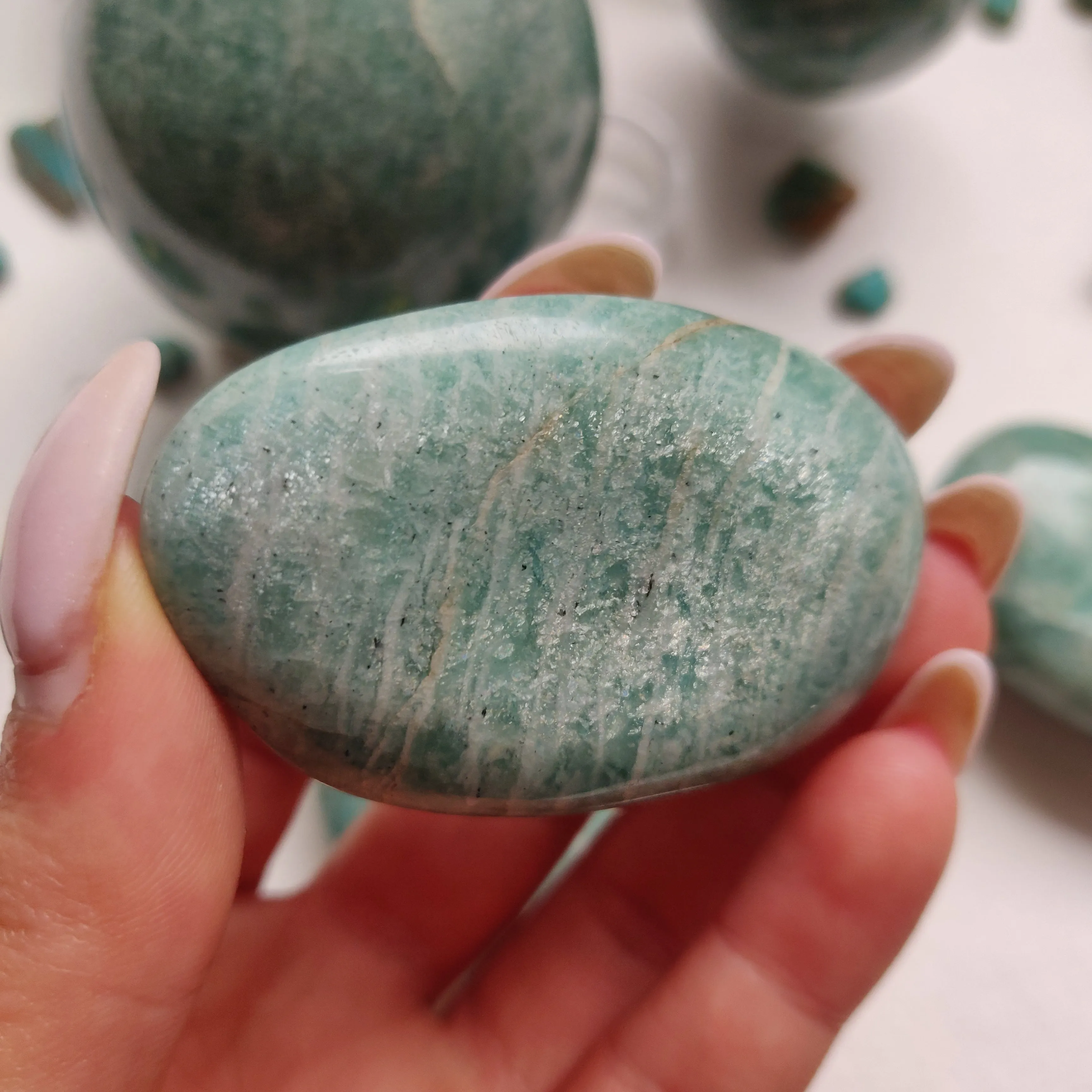 Amazonite Palm Stone (#32)