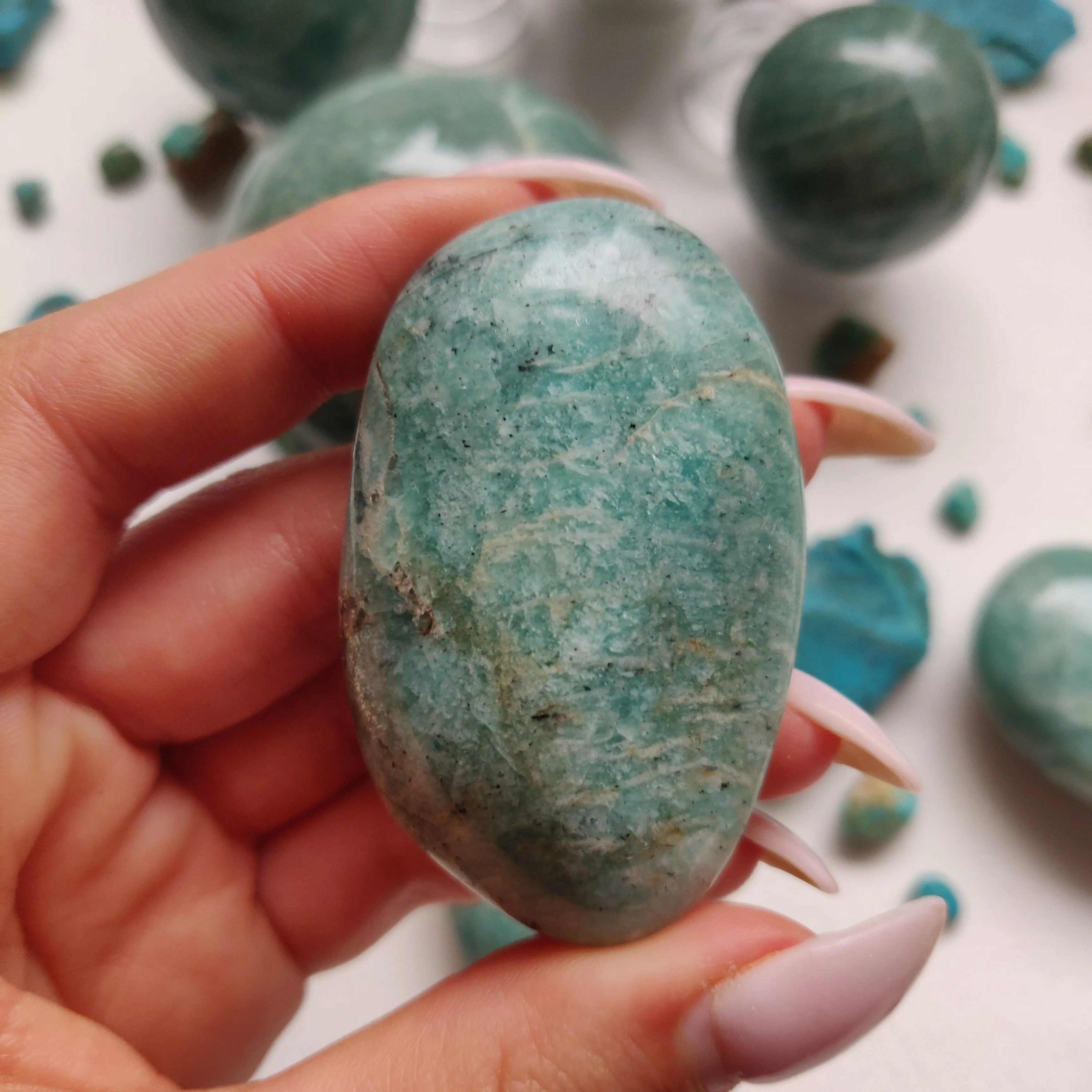 Amazonite Palm Stone (#32)