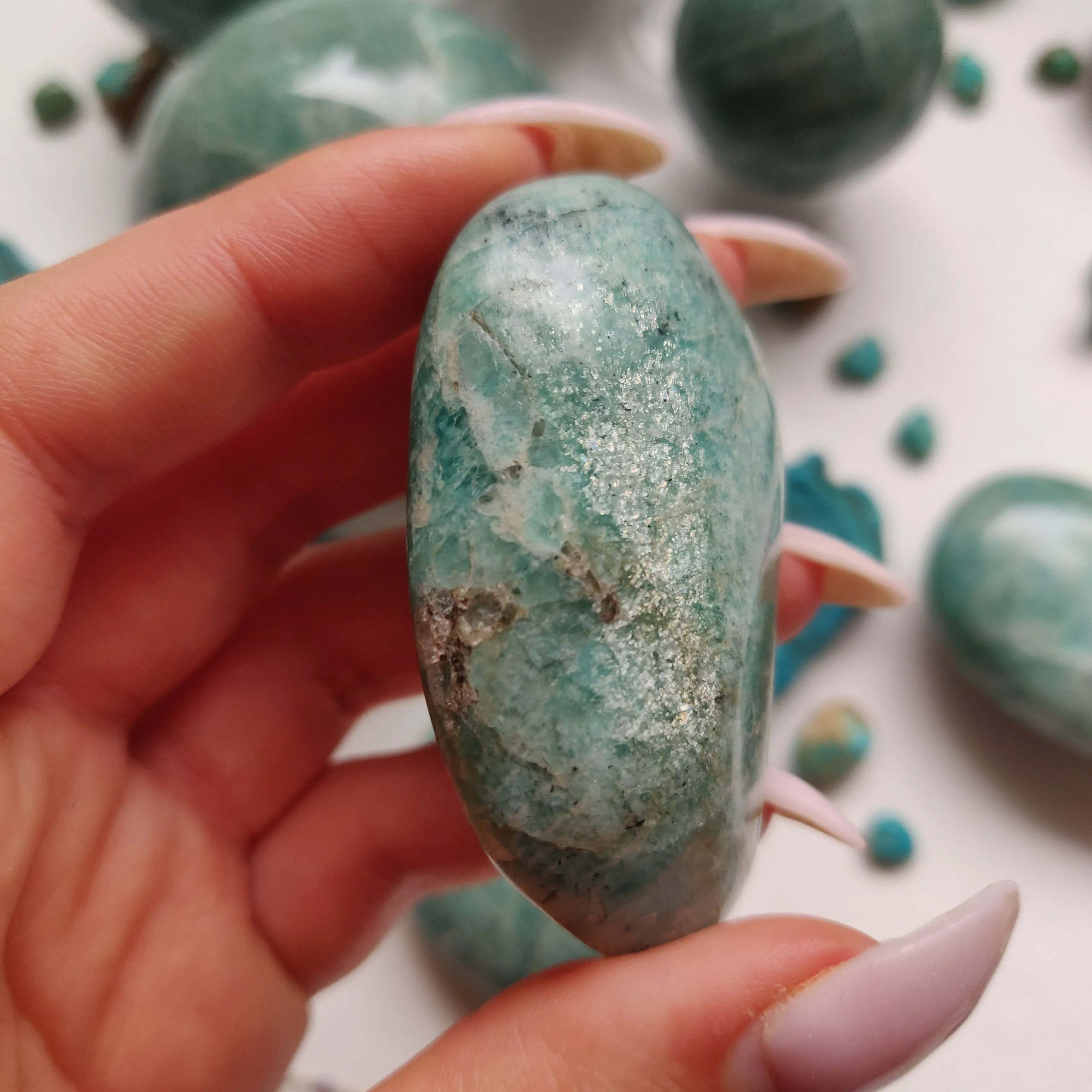 Amazonite Palm Stone (#32)