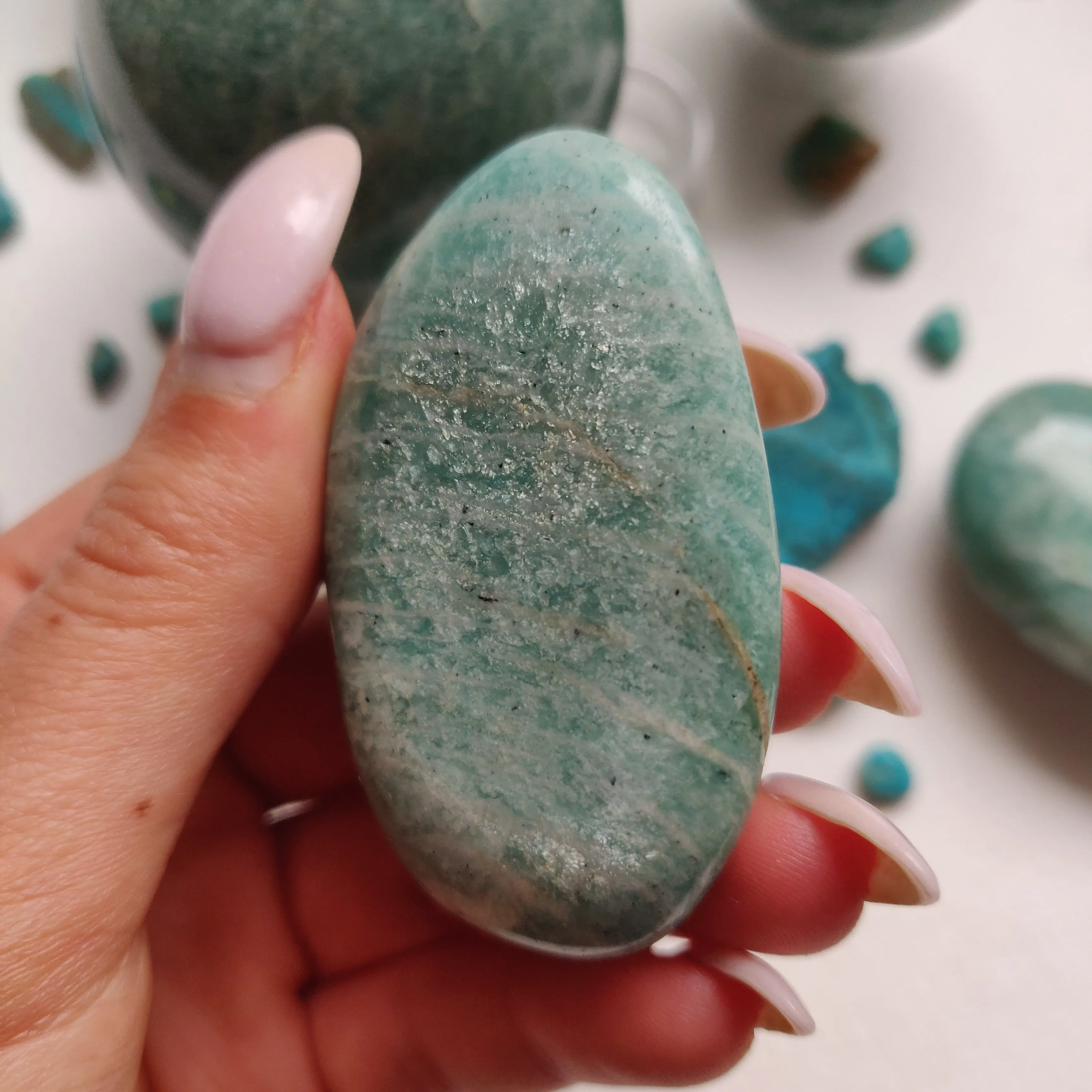 Amazonite Palm Stone (#32)