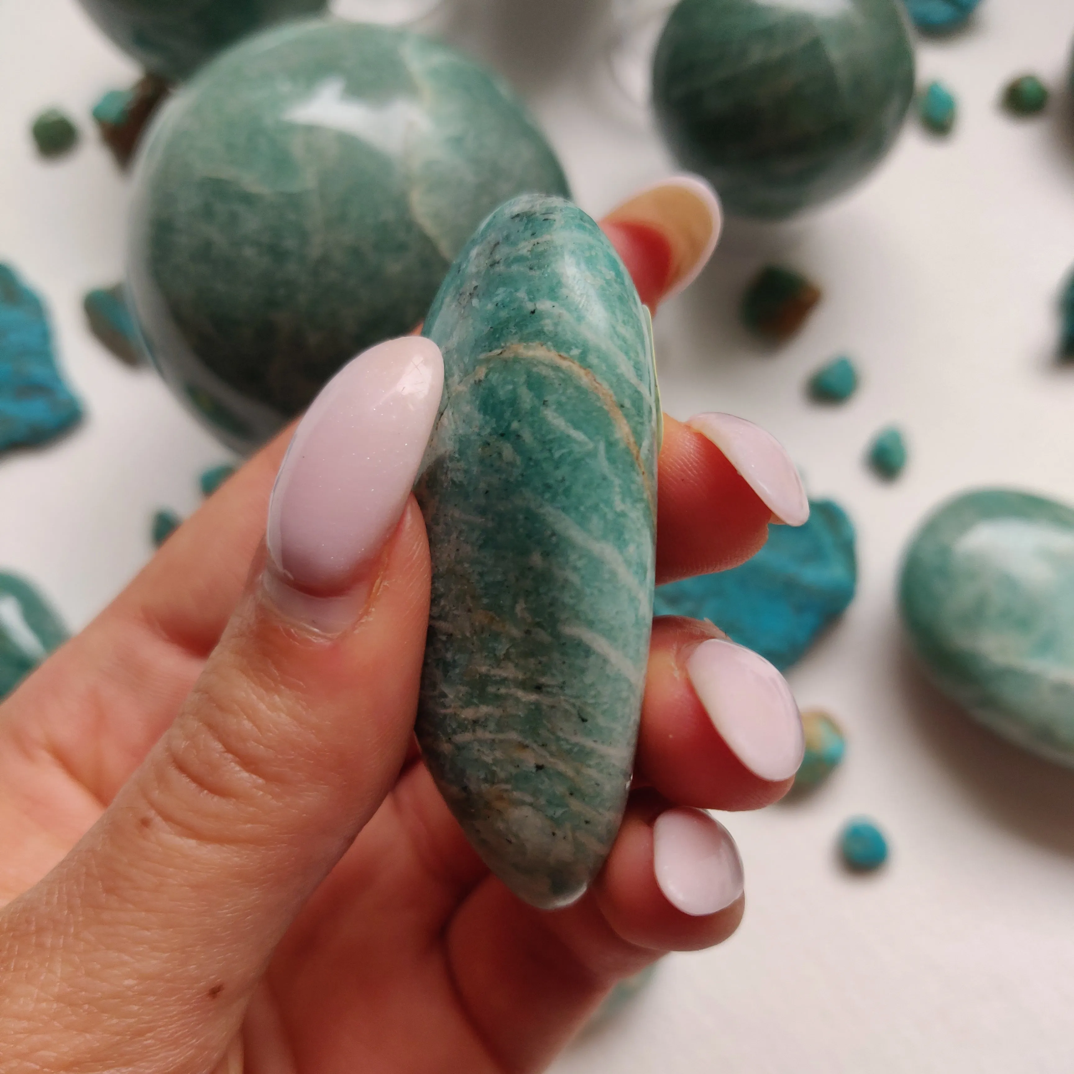 Amazonite Palm Stone (#32)