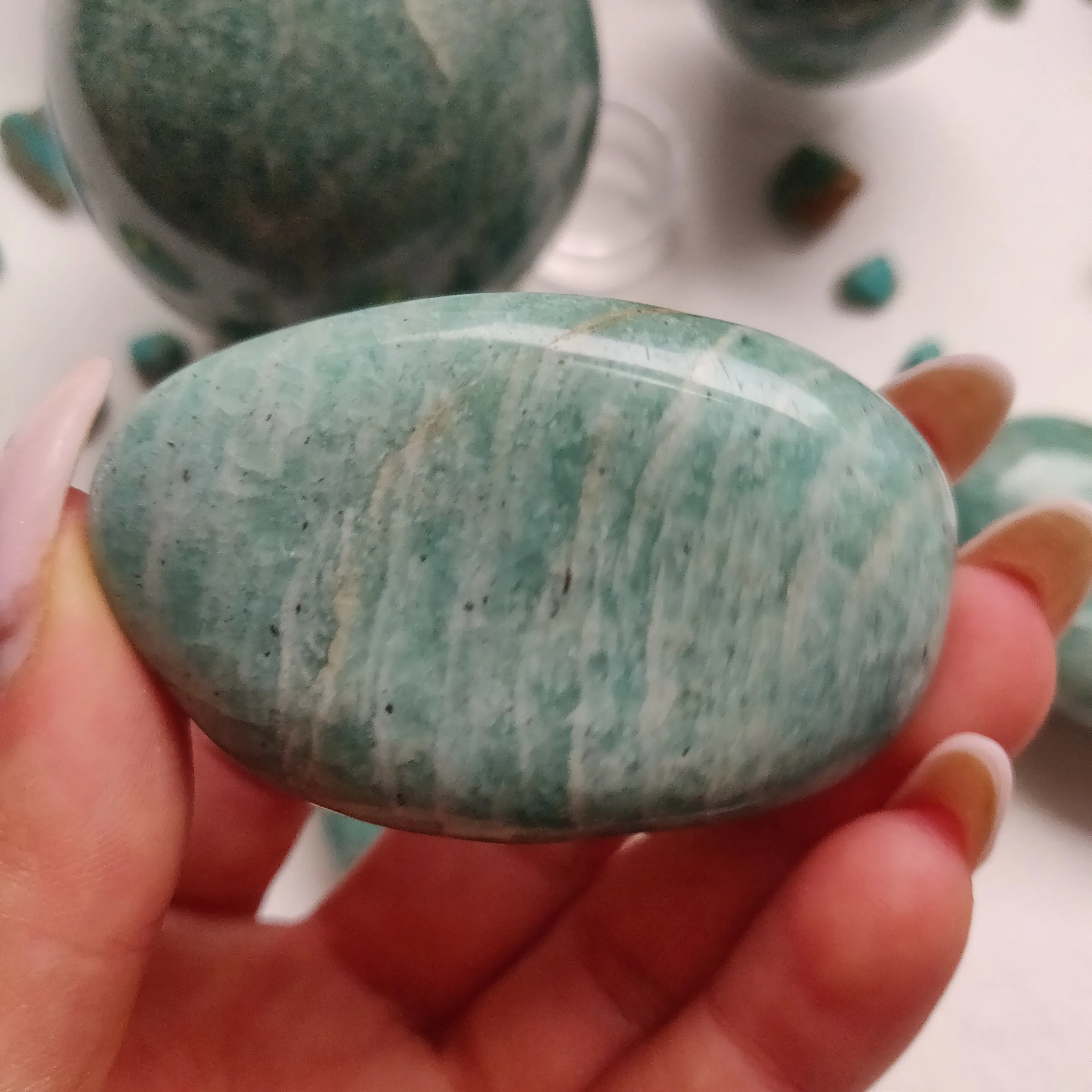 Amazonite Palm Stone (#32)