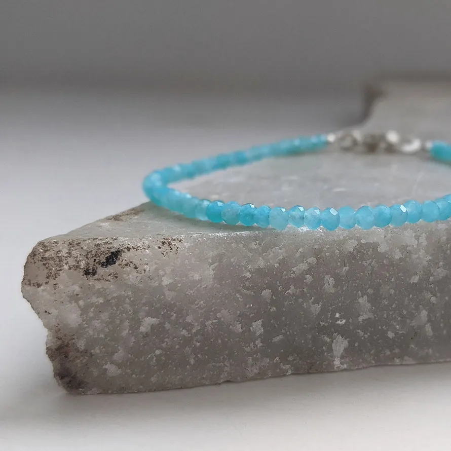 Amazonite Semi Precious Gemstone Bracelet