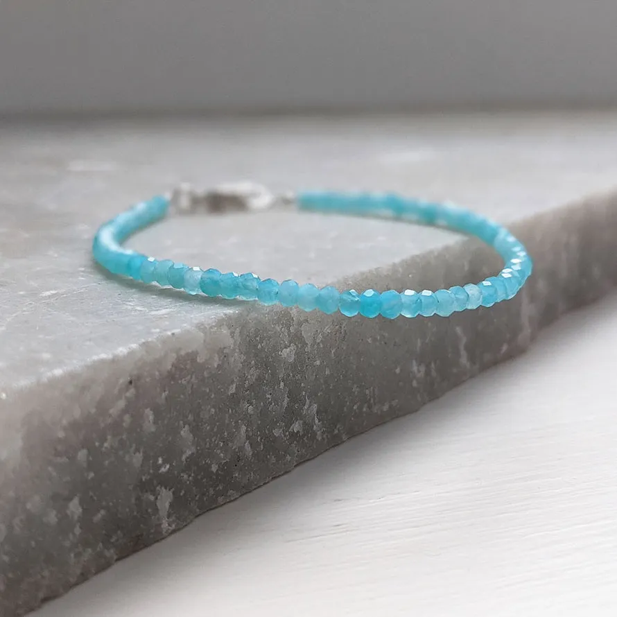 Amazonite Semi Precious Gemstone Bracelet