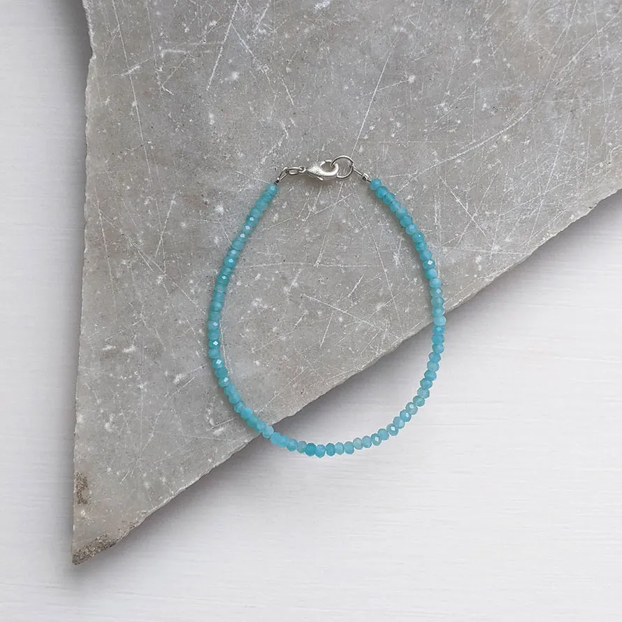 Amazonite Semi Precious Gemstone Bracelet