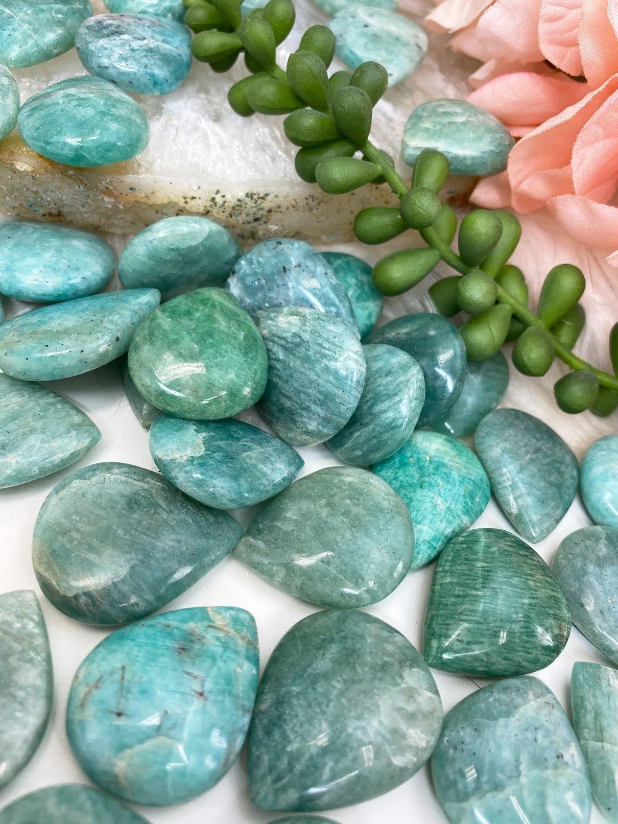 Amazonite Tear Drops