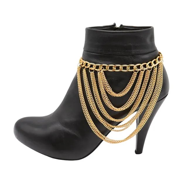 Anklet Boot Chains (Gold)