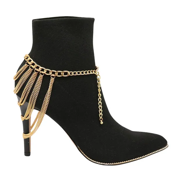 Anklet Boot Chains (Gold)