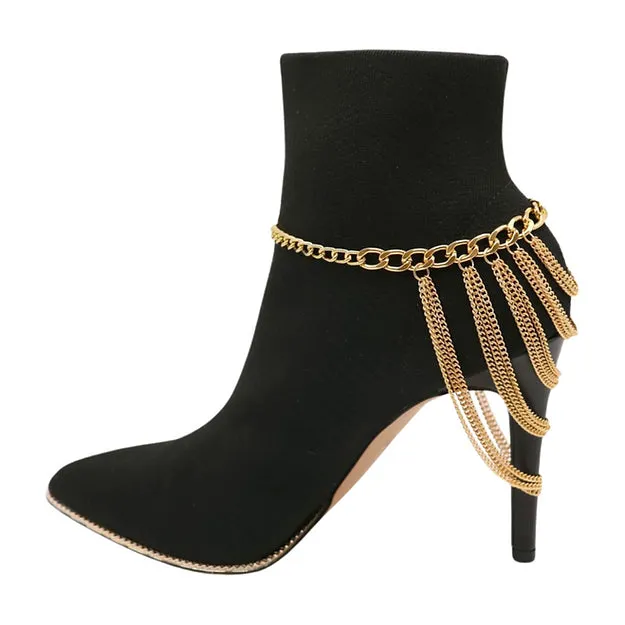 Anklet Boot Chains (Gold)