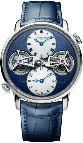 Arnold & Son Watch Double Tourbillon White Gold Aventurine Limited Edition