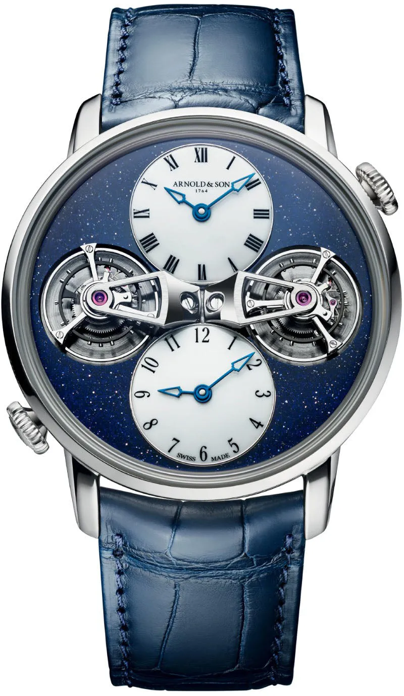 Arnold & Son Watch Double Tourbillon White Gold Aventurine Limited Edition