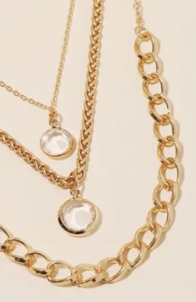 Assorted Layered Chain Necklace