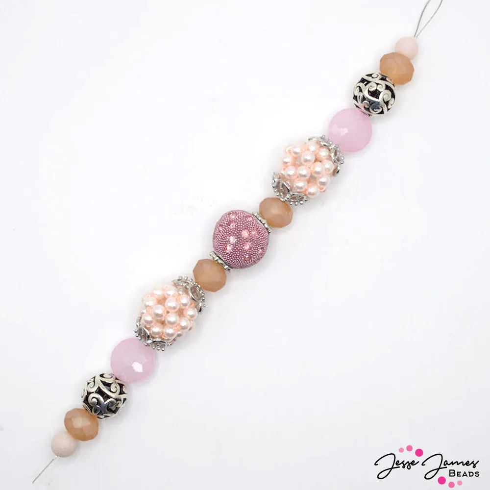 Bead Strand in Peaches & Pears