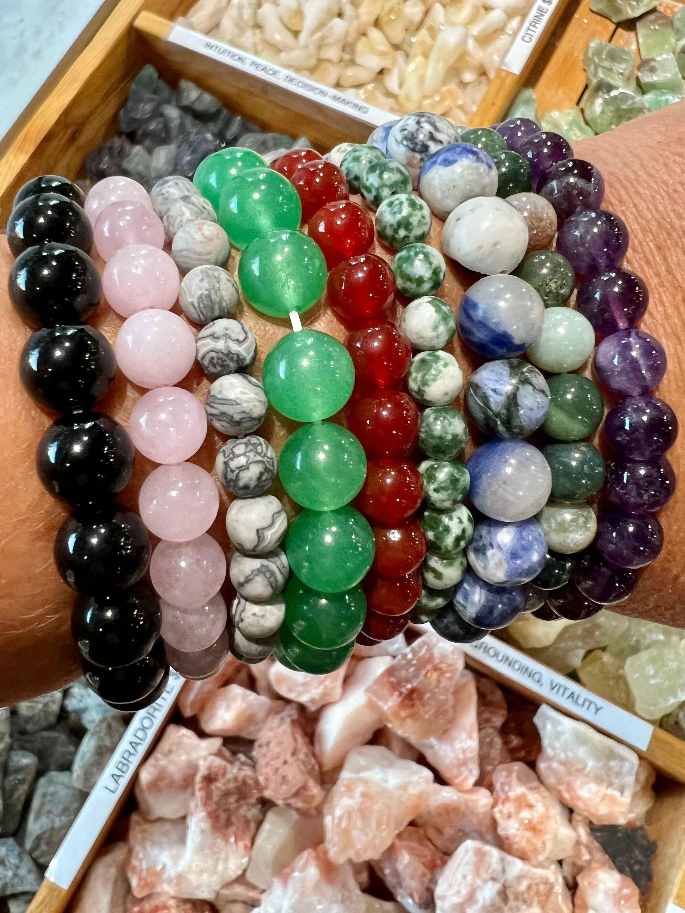 Beaded Stone Bracelets