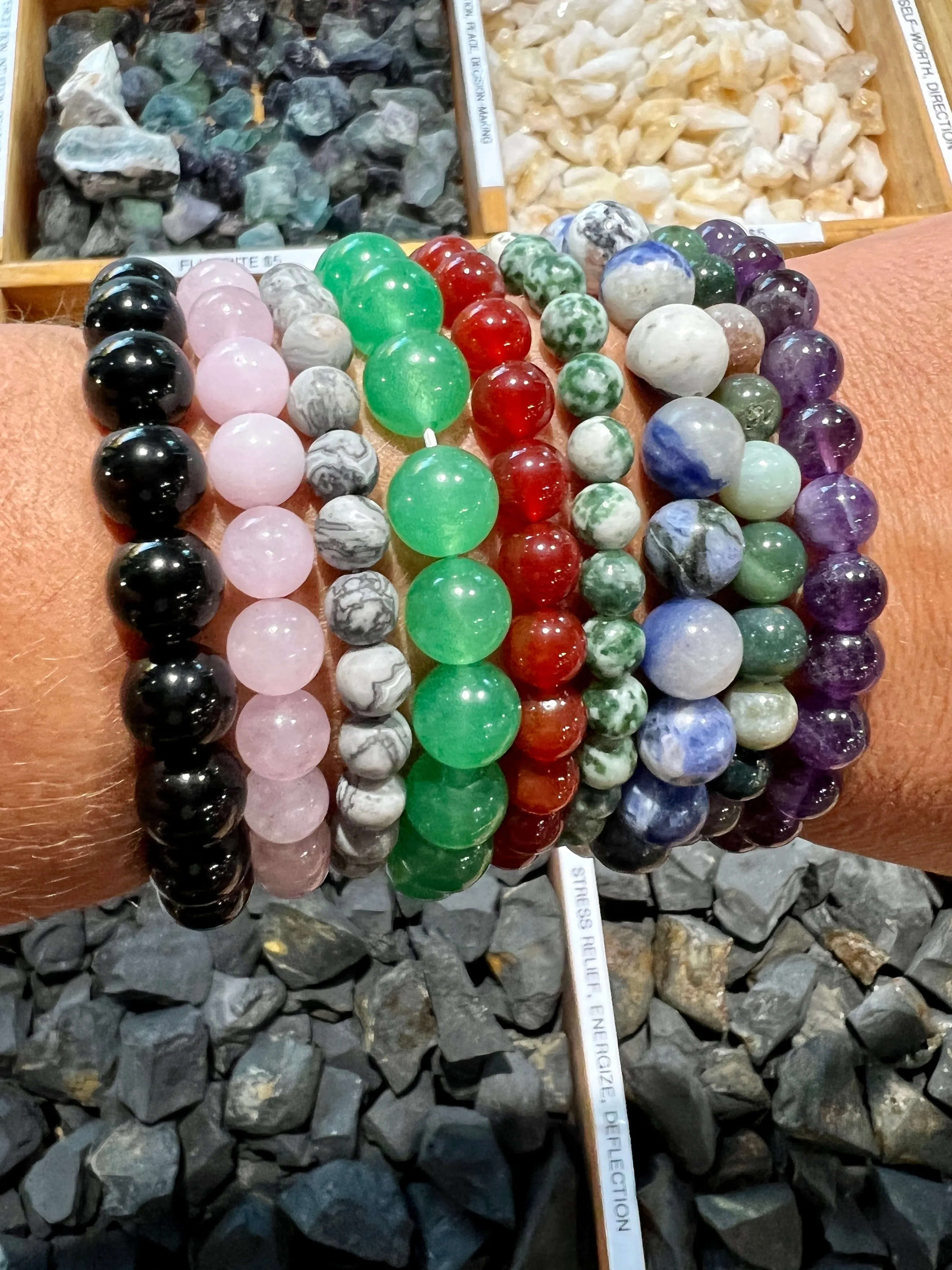 Beaded Stone Bracelets