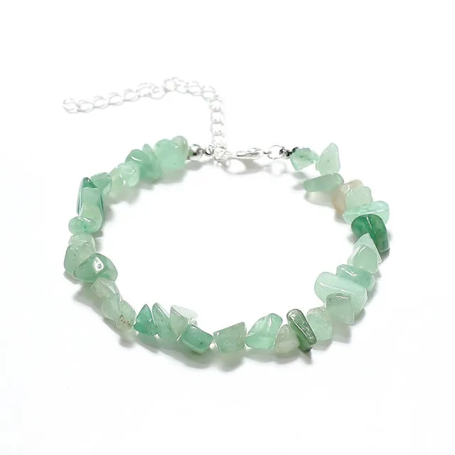 Bohemian Natural Stone Bead Anklet Bracelet