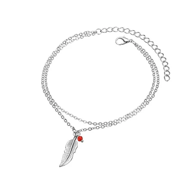 Bohemian Ocean Wave Whale Tail Anklet Bracelets Women