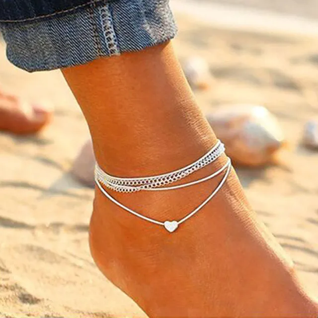 Bohemian Ocean Wave Whale Tail Anklet Bracelets Women