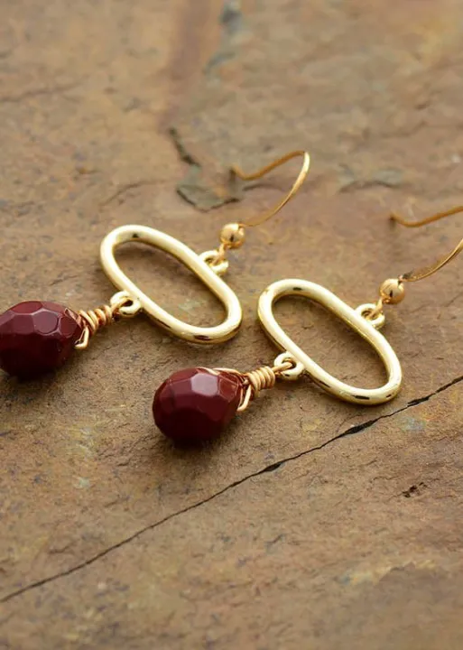 Boho Dangle Beads Earrings
