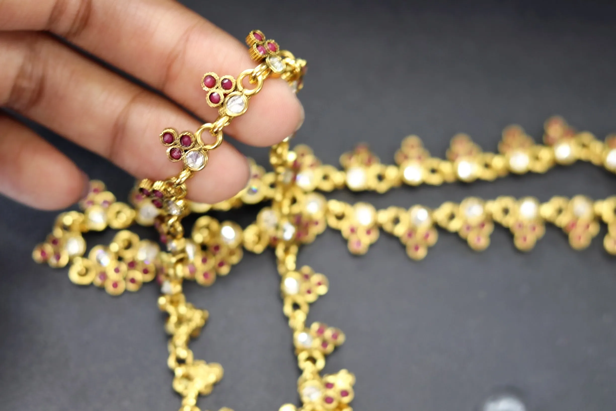 Bronze Gold plated anklets