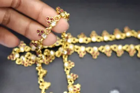 Bronze Gold plated anklets