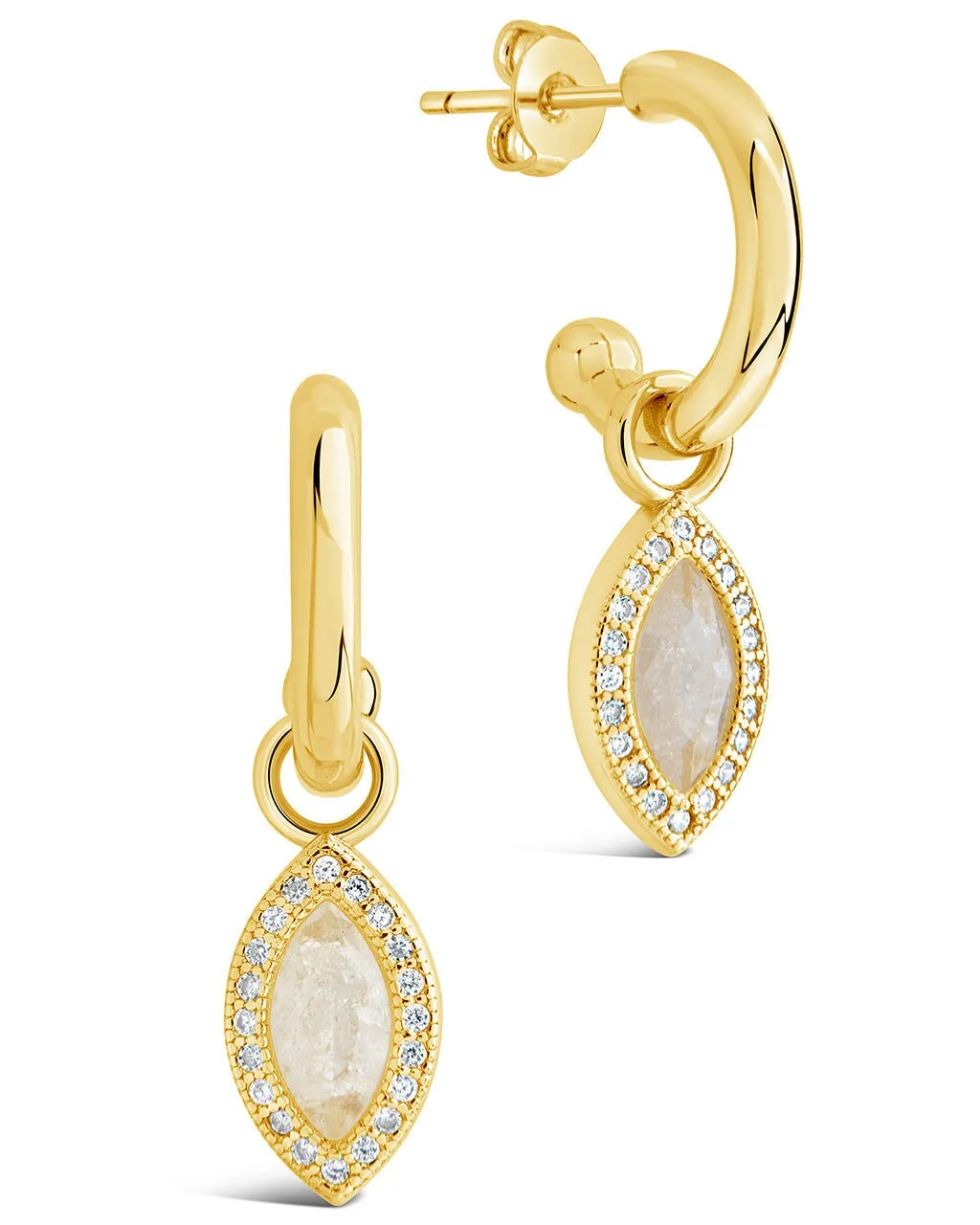 Calla Marquise CZ Charm Matching Set
