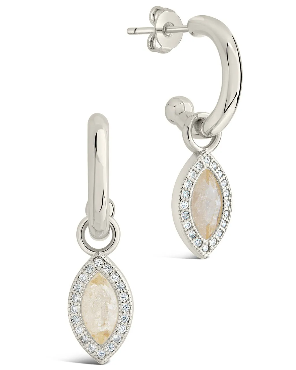 Calla Marquise CZ Charm Matching Set