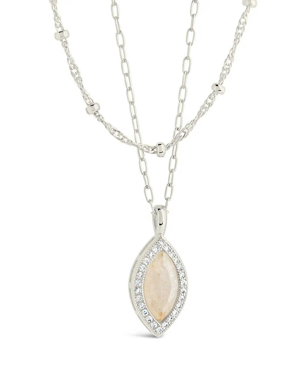 Calla Marquise CZ Charm Matching Set