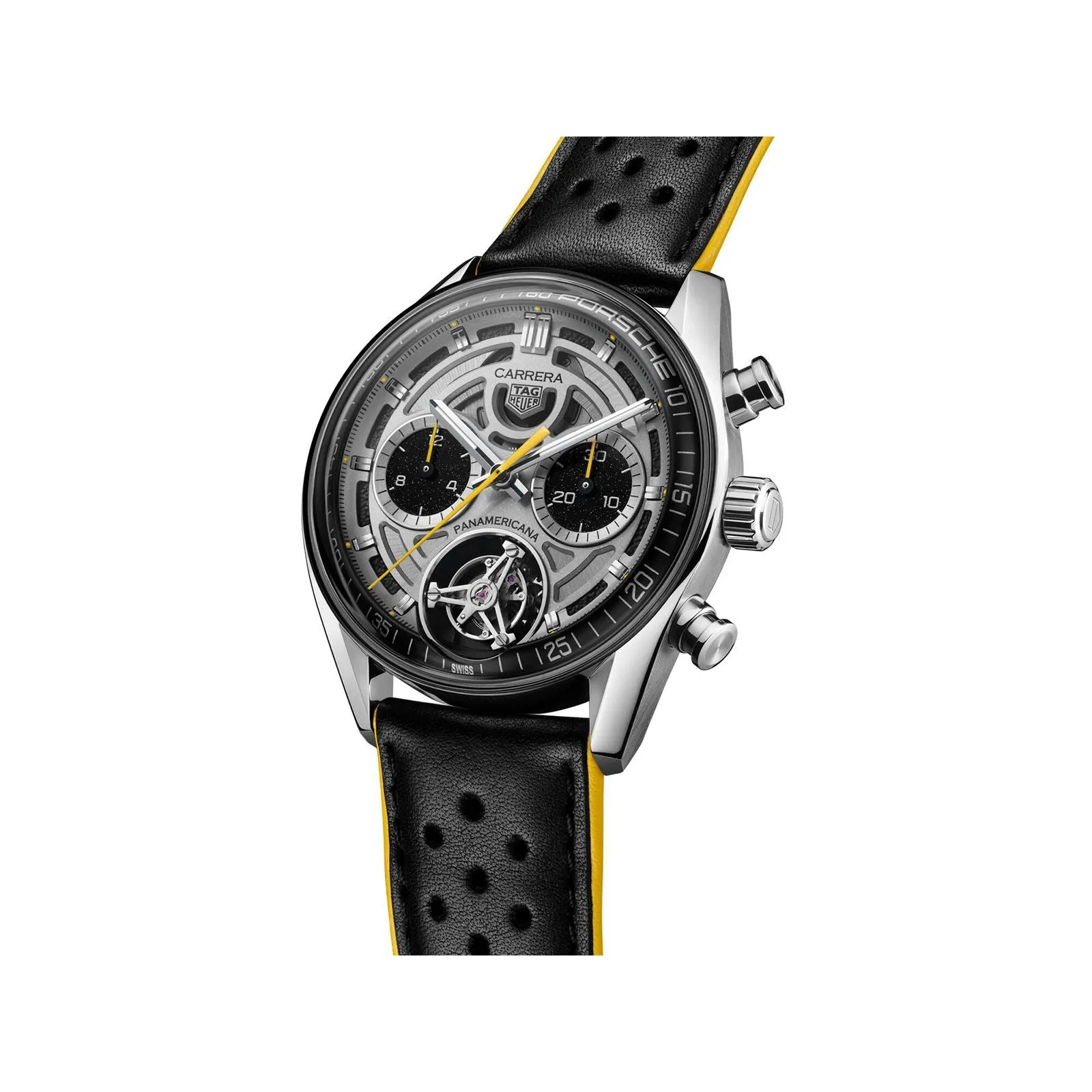 Carrera Chronograph Tourbillon X Porsche Panamerica Calibre TH20-09 42mm CBS5012.FC6571