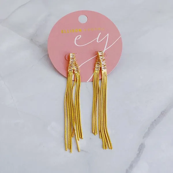 Chain Waterfall From Shine Earrings