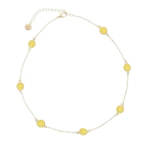 Charm After Charm Necklace - Smiley Faces
