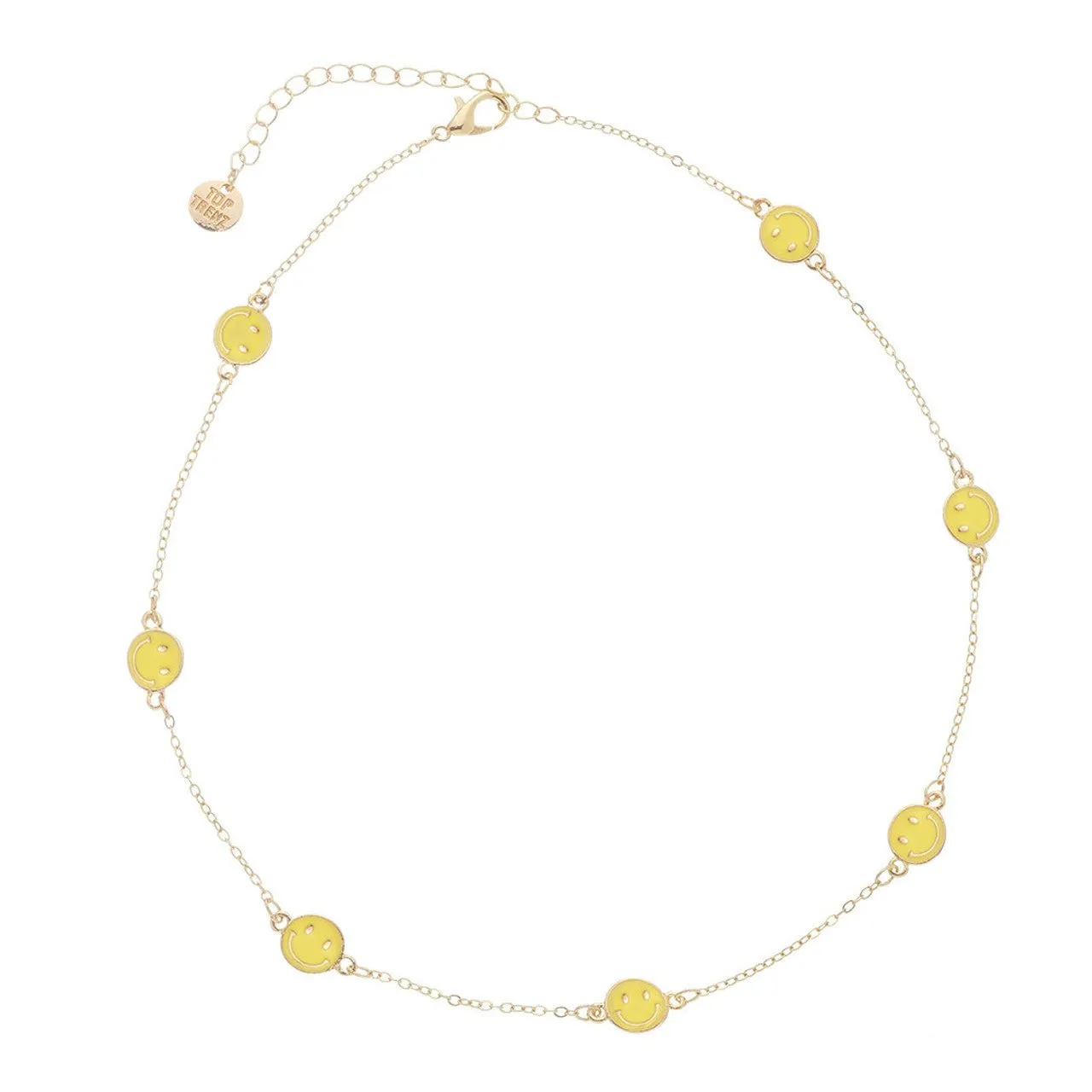 Charm After Charm Necklace - Smiley Faces