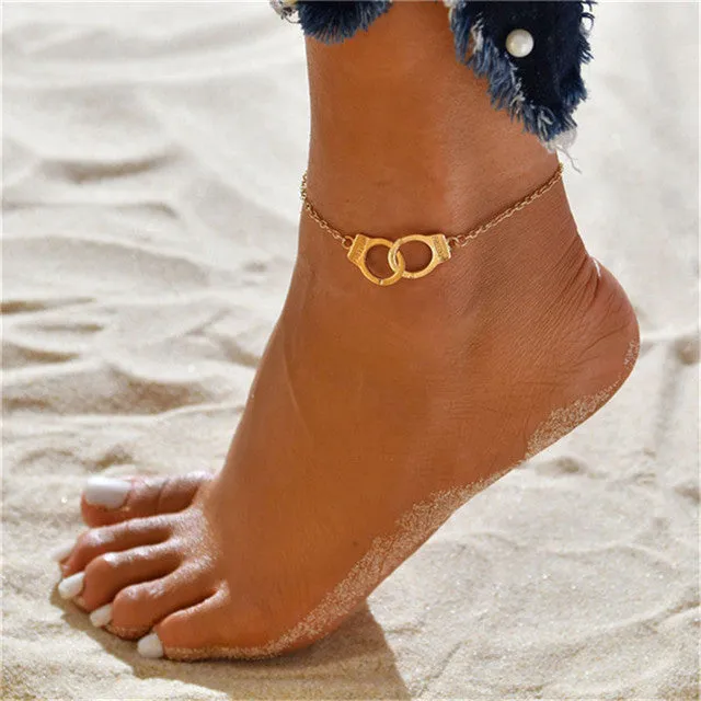 Color Rice Beads Ankle Bracelet Bohemian Mixed Irregular Beads anklets for Women