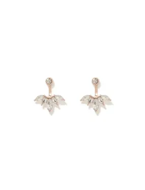 Connor Crystal Front Back Earrings