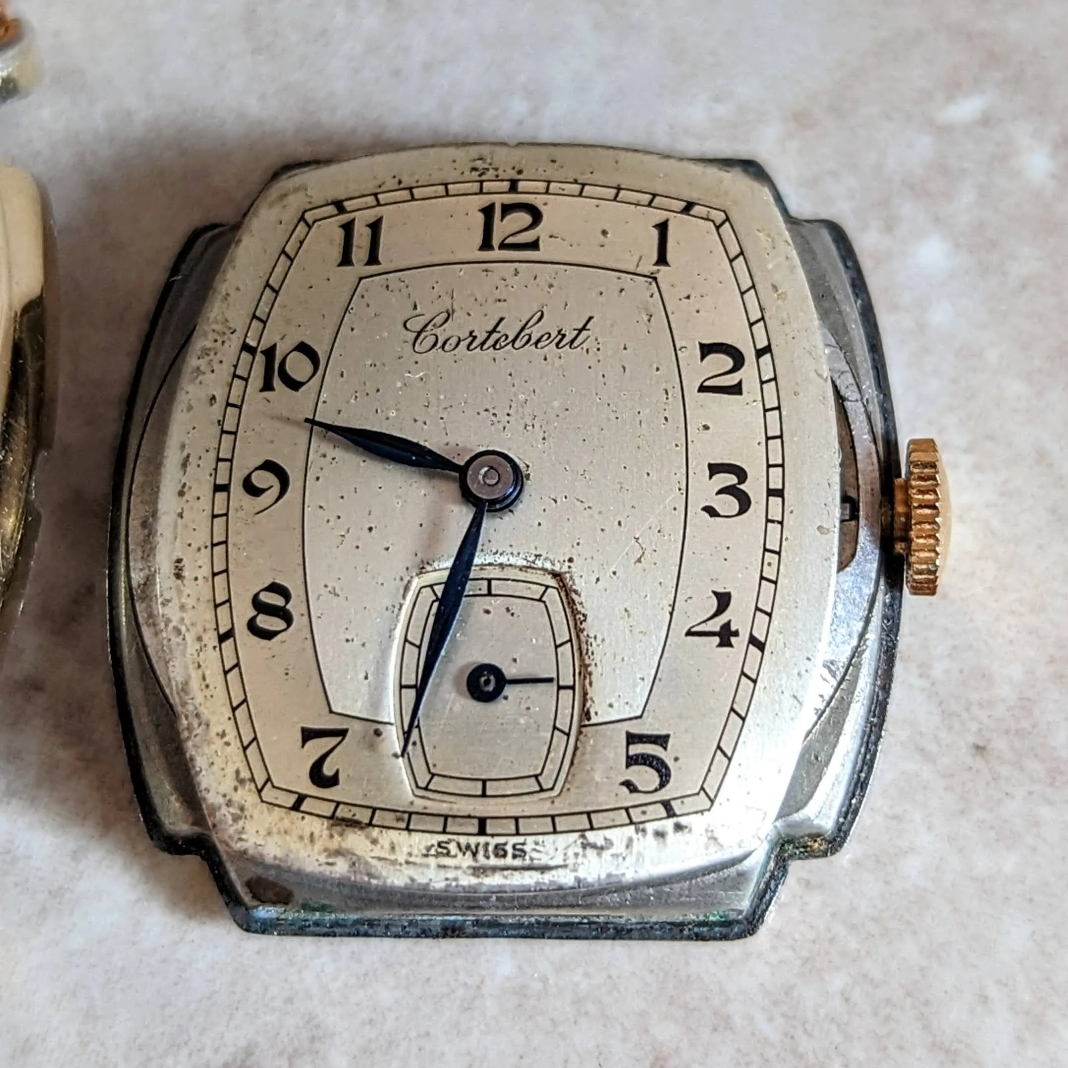 CORTEBERT Wristwatch 17 Jewels Cal. 665 Swiss Made Mechanical Watch
