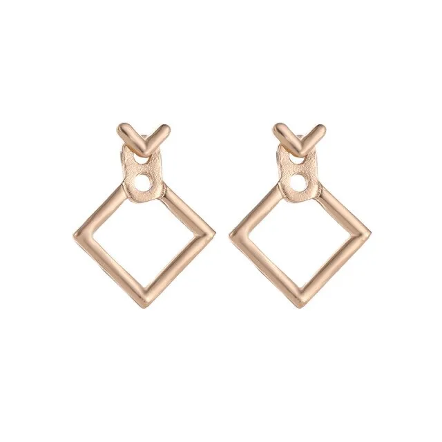 Crystal Flower Stud Earrings for Women