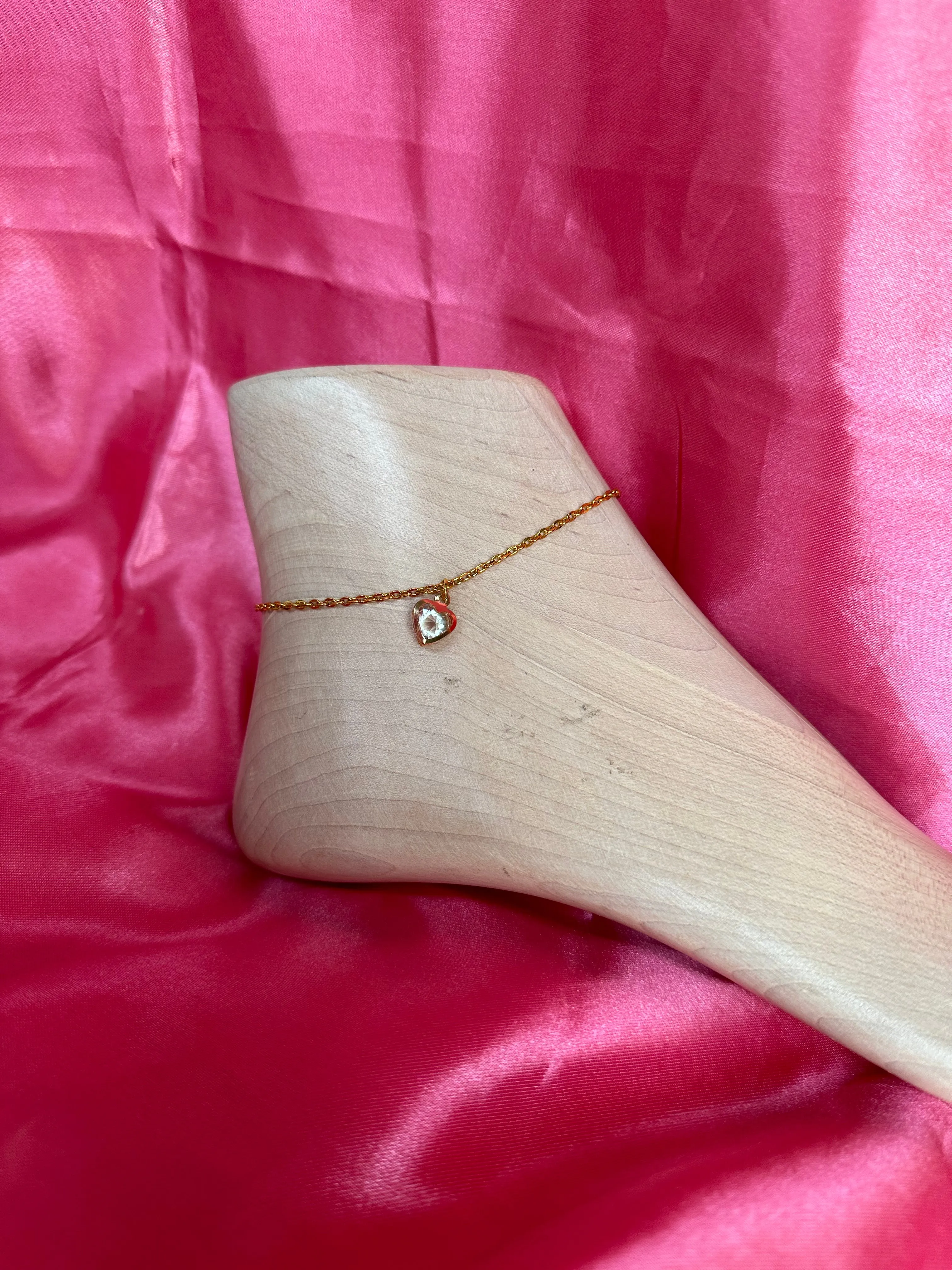 Crystal shape anklet