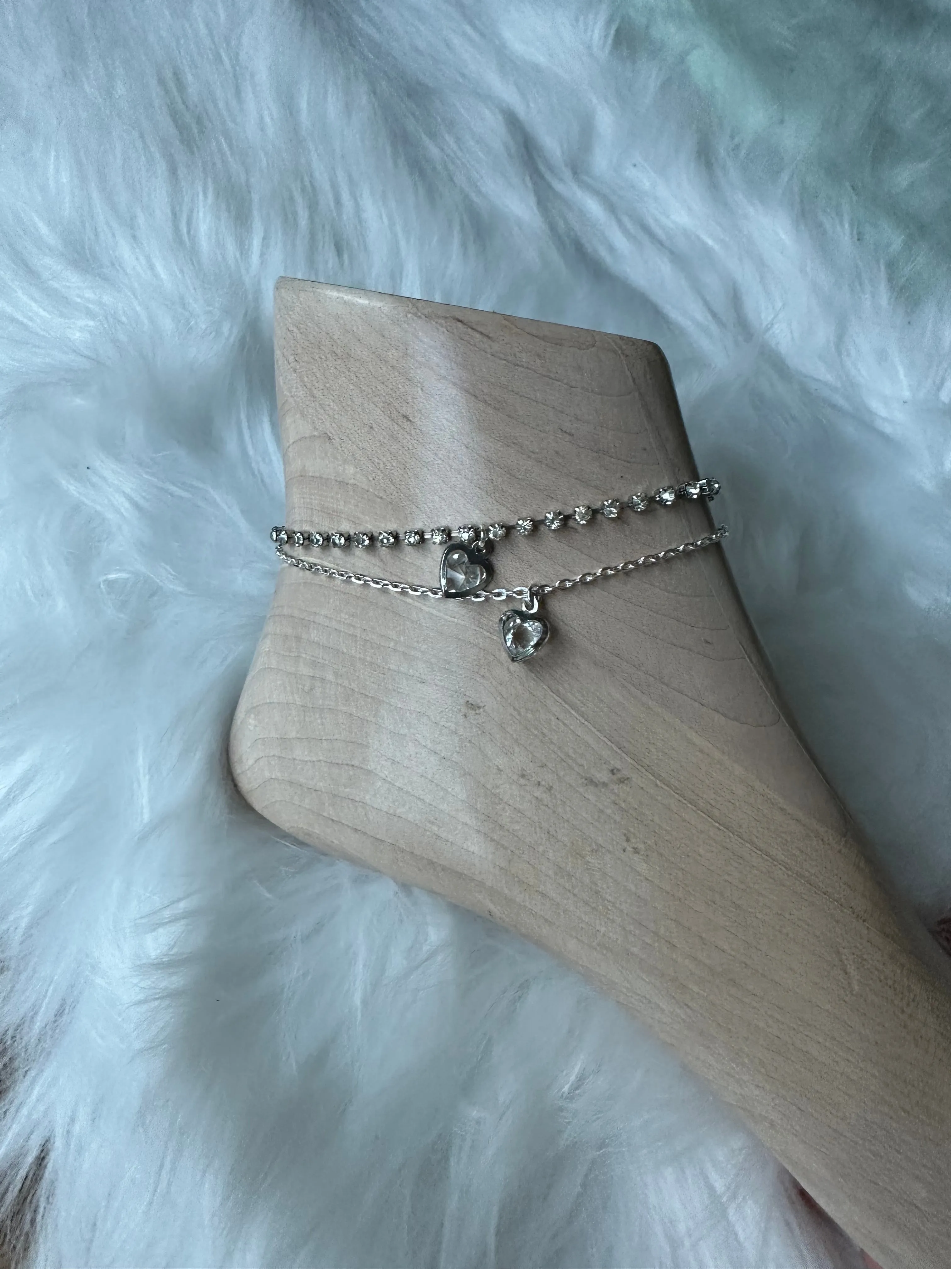 Crystal shape anklet