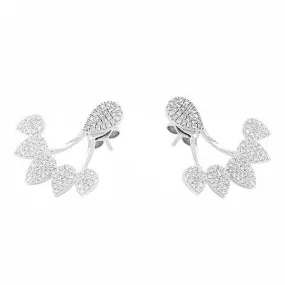 CZ Tear Jacket Studs